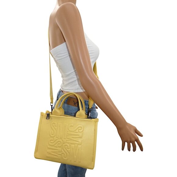 Steve Madden Butter Yellow Adjustable Crossbody Bag Preppy Minimalist Y2K Trendy - Picture 14 of 15